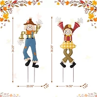Glitzhome 36 Yard Stake Thanksgiving Yard Art