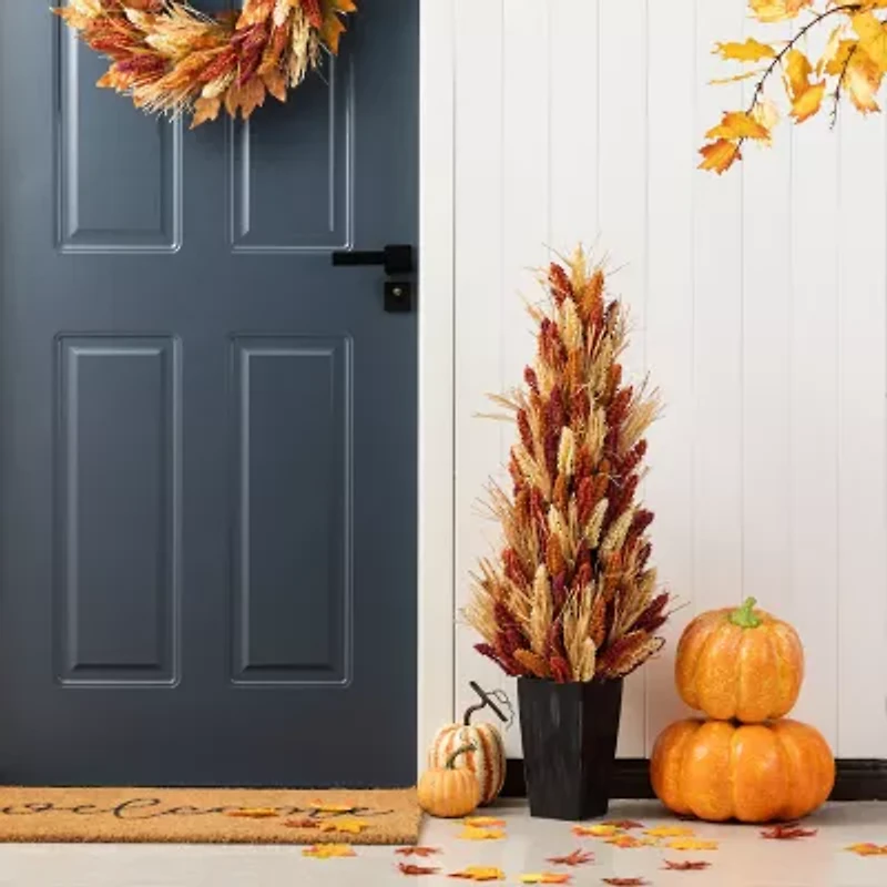 Glitzhome 38 Porch Tree Thanksgiving Tabletop Decor