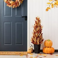 Glitzhome 38 Porch Tree Thanksgiving Tabletop Decor