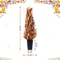 Glitzhome 38 Porch Tree Thanksgiving Tabletop Decor