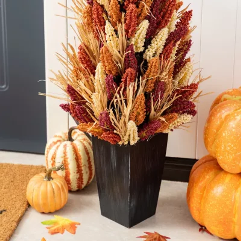 Glitzhome 38 Porch Tree Thanksgiving Tabletop Decor