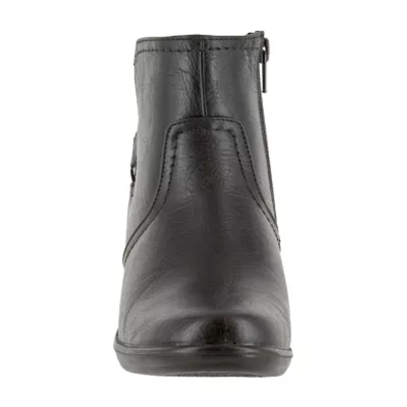 Easy Street Womens Dawnta Block Heel Booties