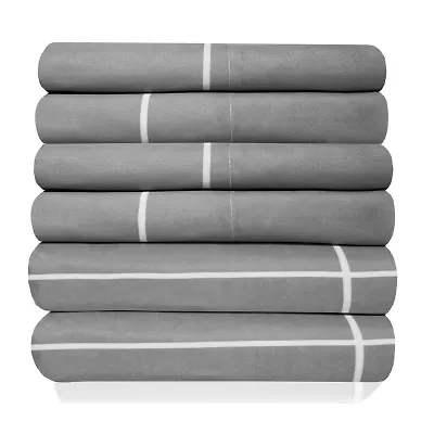 Sweet Home Collection™ Window Pane Printed Sheet Set, Deluxe Ultra Soft, Double Brushed Microfiber with Bonus Pillowcases