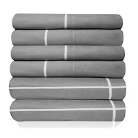 Sweet Home Collection™ Window Pane Printed Sheet Set, Deluxe Ultra Soft, Double Brushed Microfiber with Bonus Pillowcases