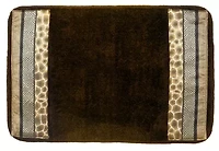 Popular Bath Safari Stripes 21 x 32 Banded Bathroom Rug