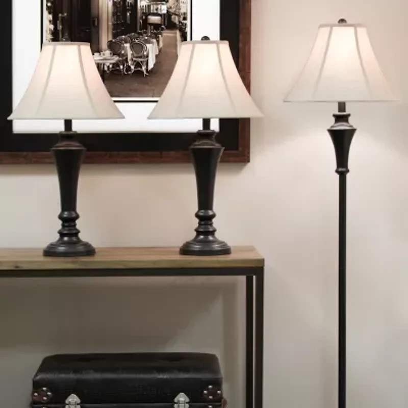 Stylecraft Geneva 3-pc. Lamp Set