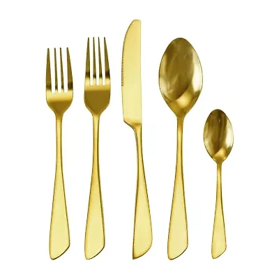 MegaChef Gibbous 20-pc. 18/10 Stainless Steel Flatware Set