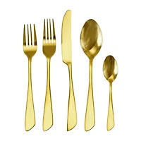 MegaChef Gibbous 20-pc. 18/10 Stainless Steel Flatware Set