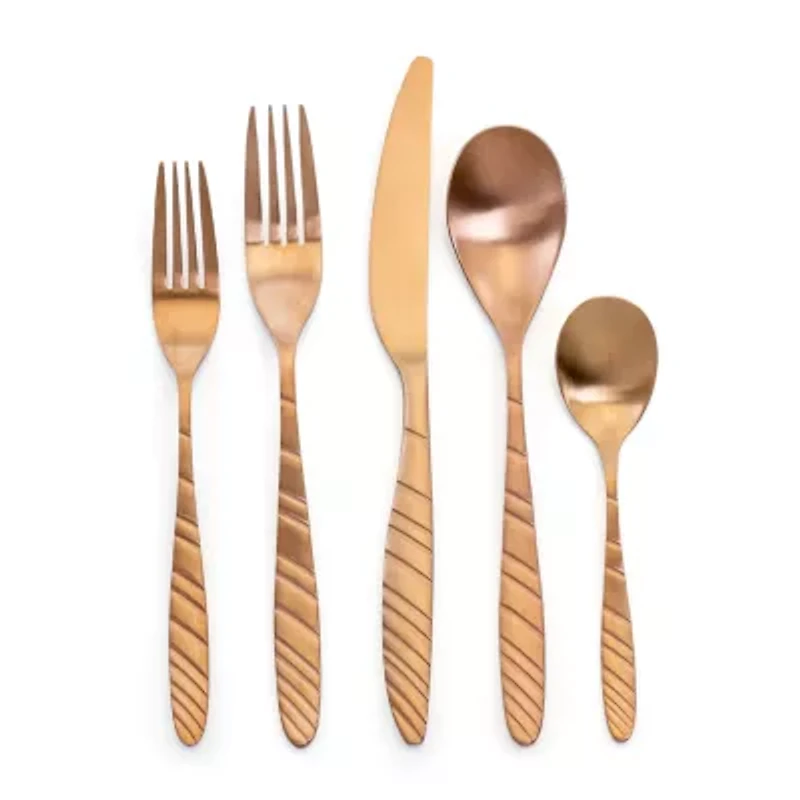 MegaChef La Vague 20-pc. 18/10 Stainless Steel Flatware Set