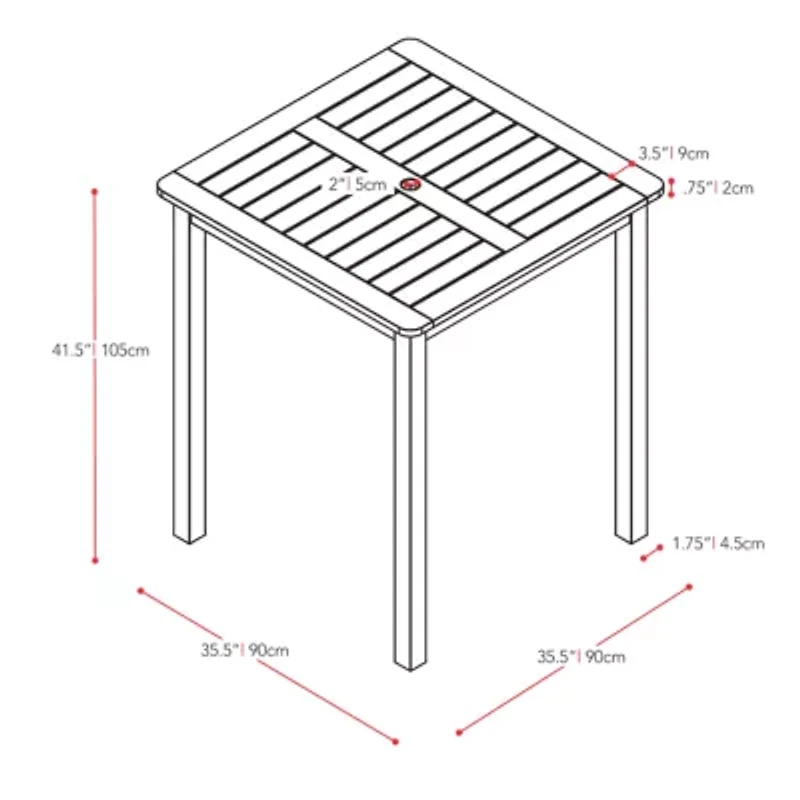 Corliving Patio Side Table
