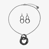 Liz Claiborne Textured Round Womens 2-pc. Jewelry Set