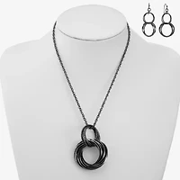 Liz Claiborne Textured Round Womens 2-pc. Jewelry Set