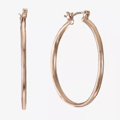 Liz Claiborne Womens 33mm Hypoallergenic Hoop Earrings