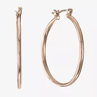 Liz Claiborne Womens 33mm Hypoallergenic Hoop Earrings