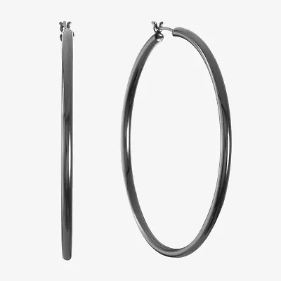 Liz Claiborne Womens 50mm Hypoallergenic Hoop Earrings