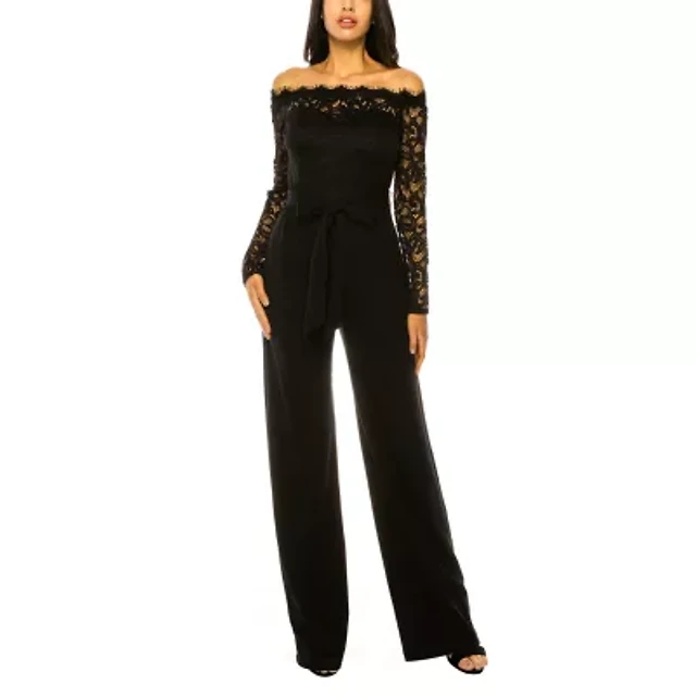 Premier Amour Off the Shoulder Long Sleeve Jumpsuit | MainPlace Mall Premier Amour Off the Shoulder Long Sleeve Jumpsuit | MainPlace Mall