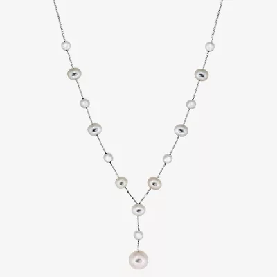 Effy  Womens White Sterling Silver 17 Inch Y Necklace