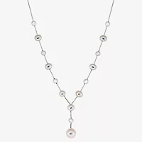 Effy  Womens White Sterling Silver 17 Inch Y Necklace