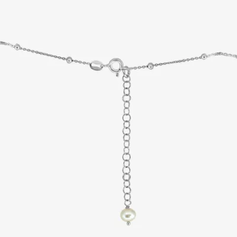 Effy Final Call Womens White Cultured Freshwater Pearl Sterling Silver 16 Inch Pendant Necklace