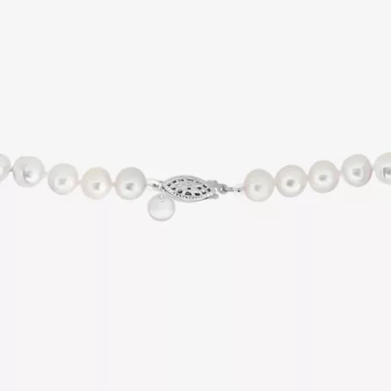 Effy  Womens White Cultured Freshwater Pearl Sterling Silver 2-pc. Jewelry Set