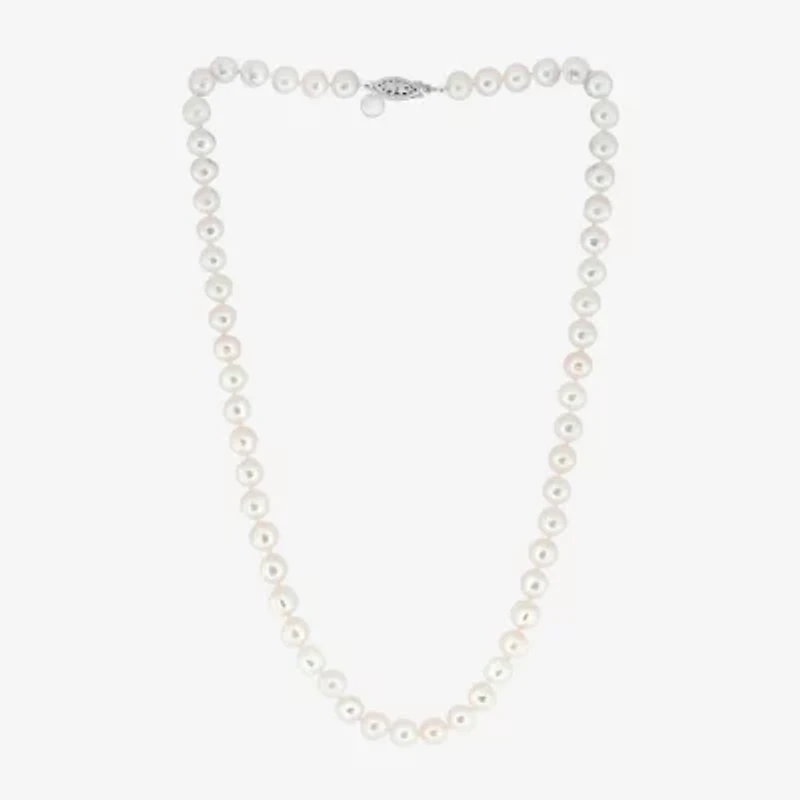 Effy  Womens White Cultured Freshwater Pearl Sterling Silver 2-pc. Jewelry Set