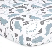 The Peanutshell Dinosaur 4-pc. Crib Sheet
