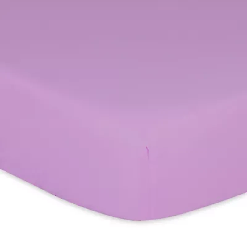 The Peanutshell Purple Floral 4-pc. Crib Sheet