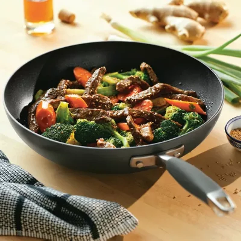 Anolon Advanced Home Hard Anodized 12" Stir Fry Pan