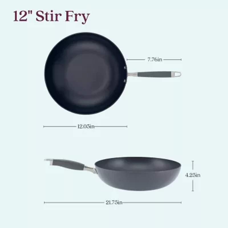 Anolon Advanced Home Hard Anodized 12" Stir Fry Pan