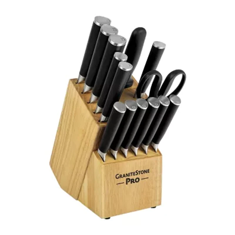 Granitestone 15-pc. Knife Block Set