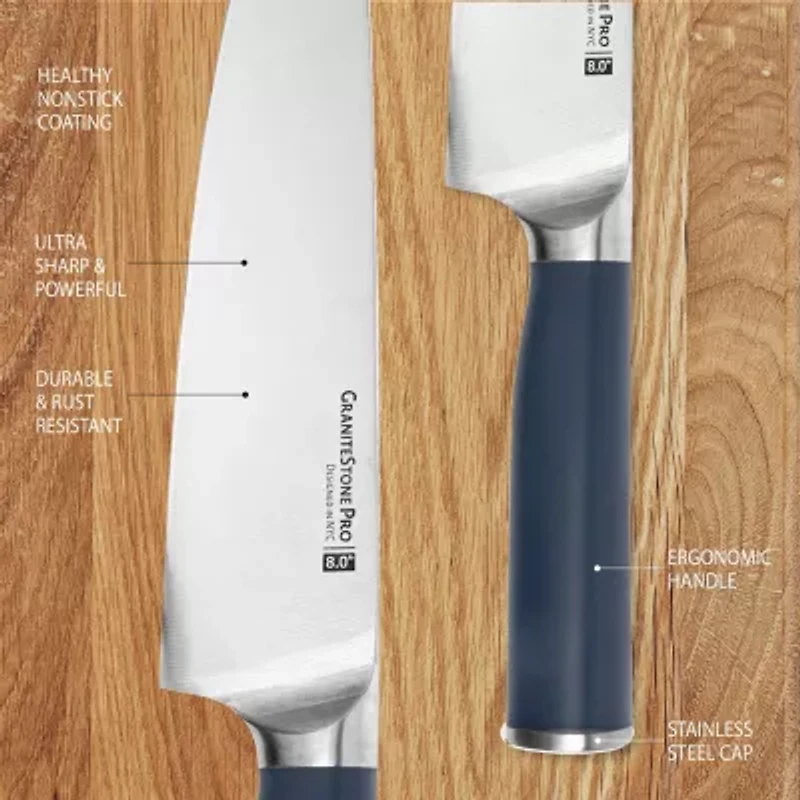 Granitestone 15-pc. Knife Block Set