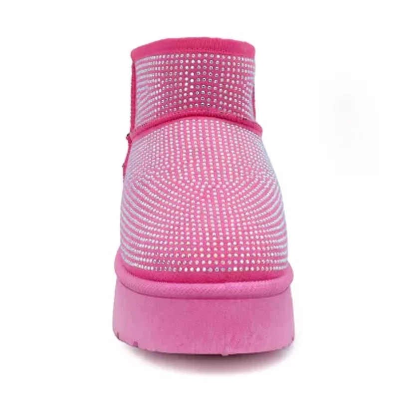 Yoki Womens Owen-14 Water Resistant Flat Heel Winter Boots