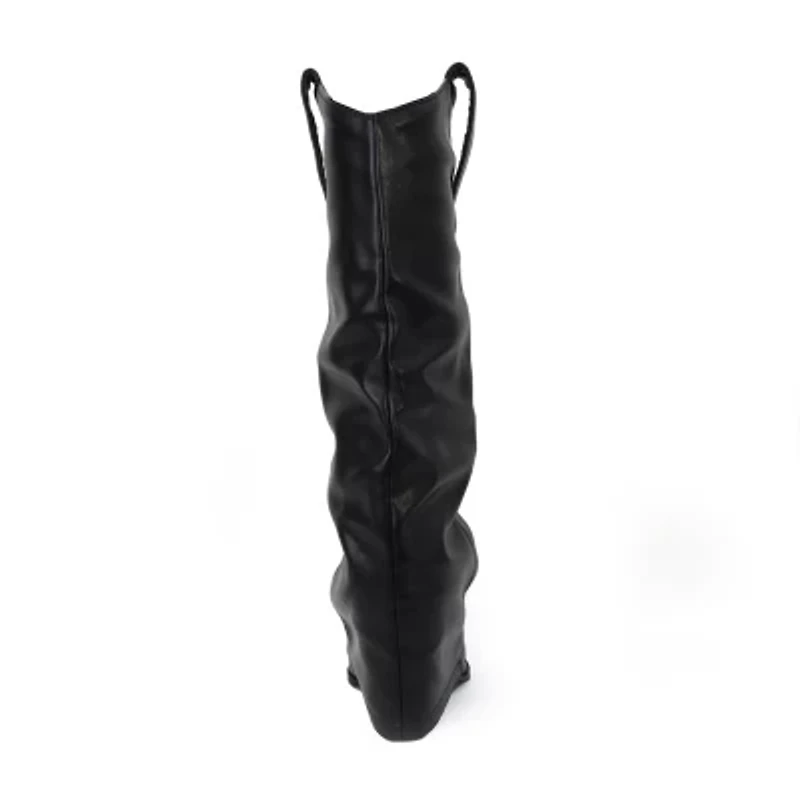 Yoki Womens Kween Stacked Heel Cowboy Boots