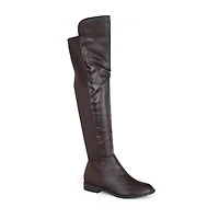 Yoki Womens Erin-12 Stacked Heel Over the Knee Boots