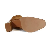 Yoki Womens Quincy Stacked Heel Over the Knee Boots