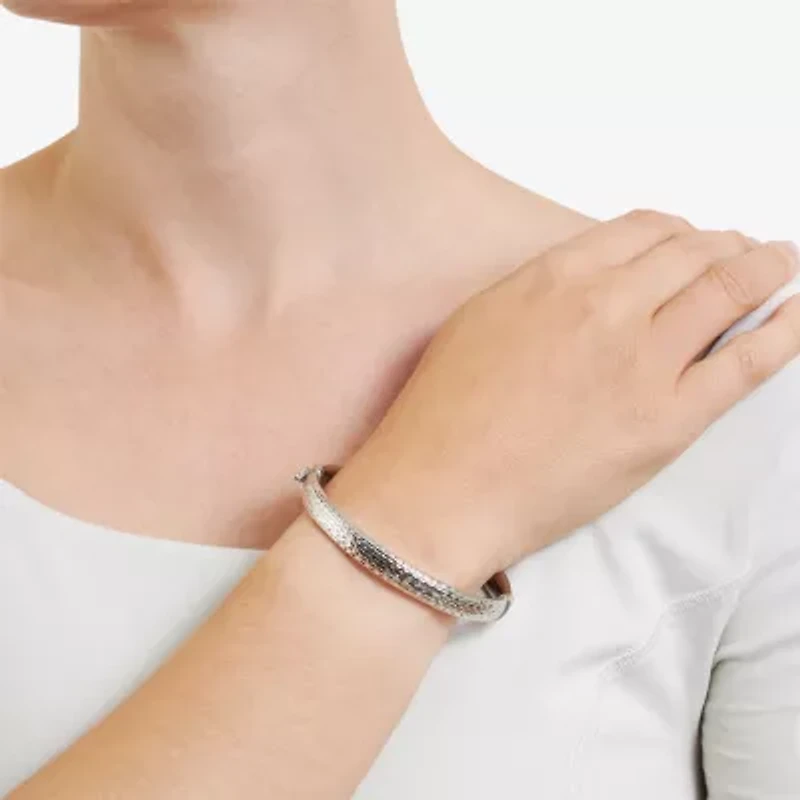 Womens Sterling Silver Bangle Bracelet