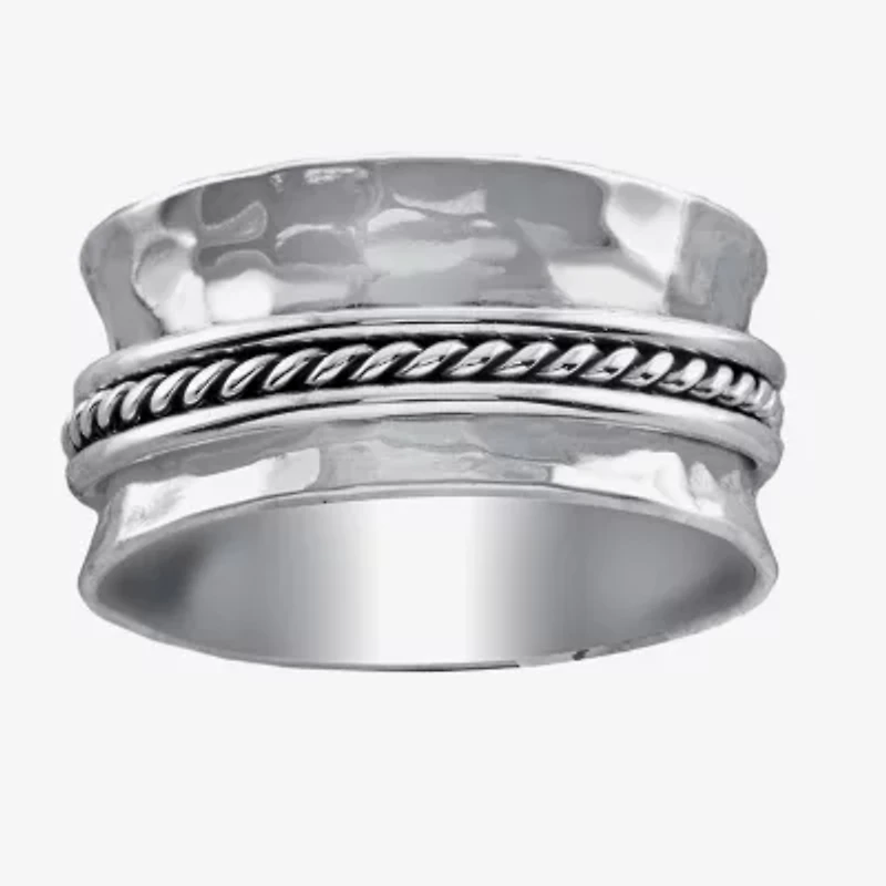 Womens Sterling Silver Band