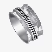 Womens Sterling Silver Band