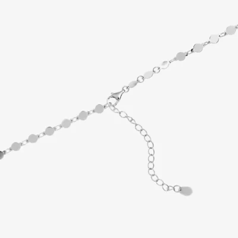 Womens Enhanced Blue Turquoise Sterling Silver Inch Pendant Necklace