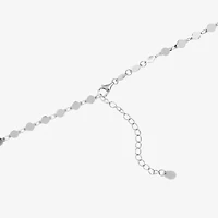 Womens Enhanced Blue Turquoise Sterling Silver Inch Pendant Necklace