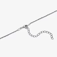 Womens Enhanced Blue Turquoise Sterling Silver 18 Inch Pendant Necklace