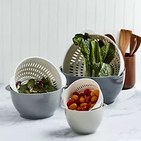 Basic Essentials 6-pc. Mixing Bowl and Colander Set