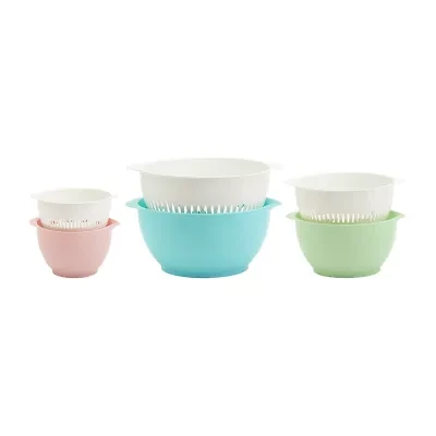 Basic Essentials 6-pc. Mixing Bowl and Colander Set