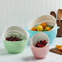 Basic Essentials 6-pc. Mixing Bowl and Colander Set