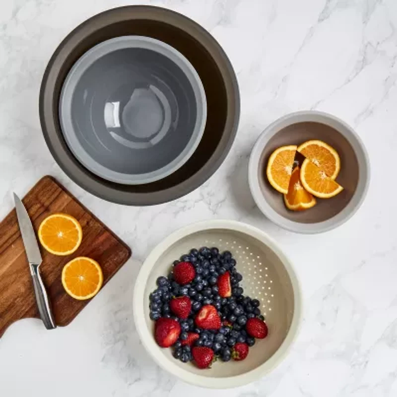 Basic Essentials 4-pc. Mixing Bowl and Colander Set
