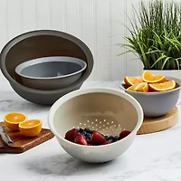 Basic Essentials 4-pc. Mixing Bowl and Colander Set