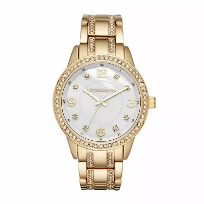 Liz Claiborne Womens Gold Tone Bracelet Watch Lc1328