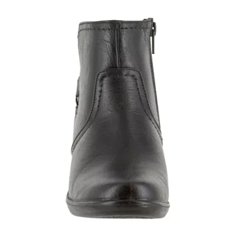 Easy Street Womens Dawnta Block Heel Booties