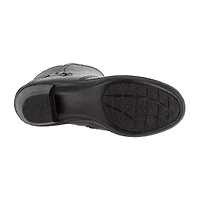 Easy Street Womens Dawnta Block Heel Booties