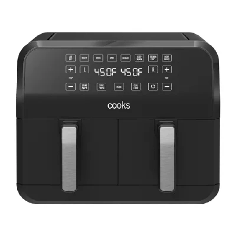 Cooks Dual-Basket Air Fryer 8 Quart Touchscreen